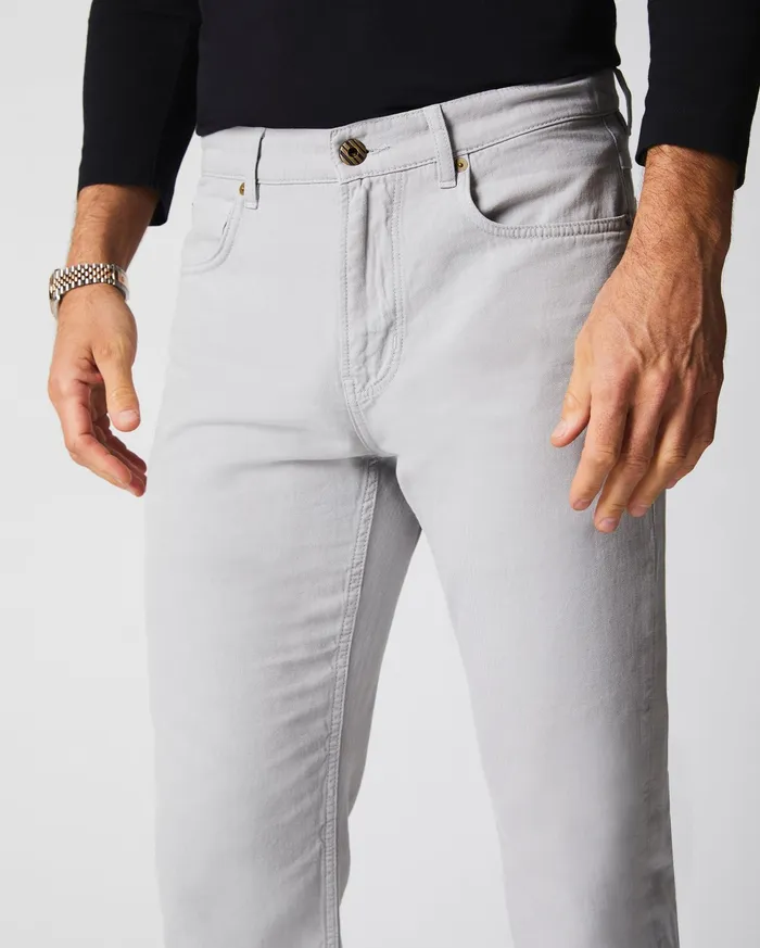 Men Bottoms Billy Reid Cotton Linen 5 Pocket Pant Quarry