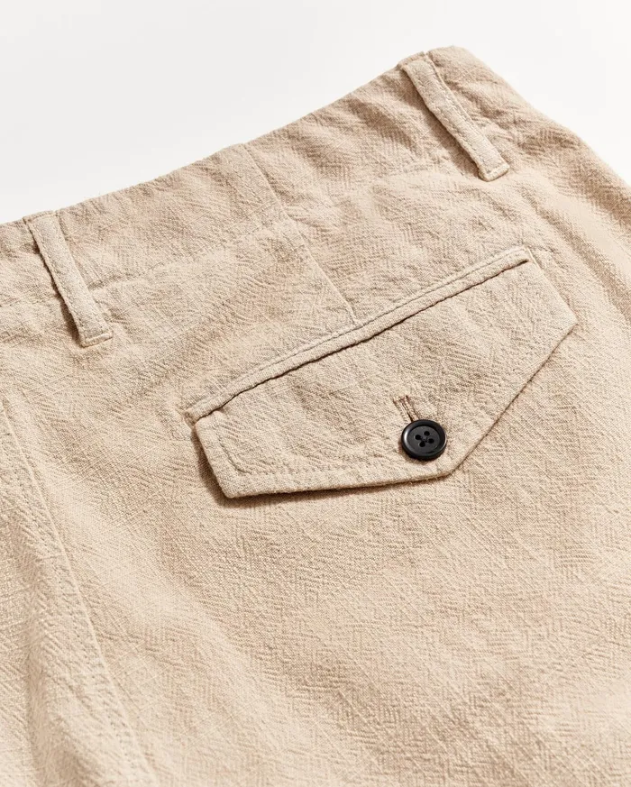 Men Bottoms Billy Reid Slub Cotton Short Khaki