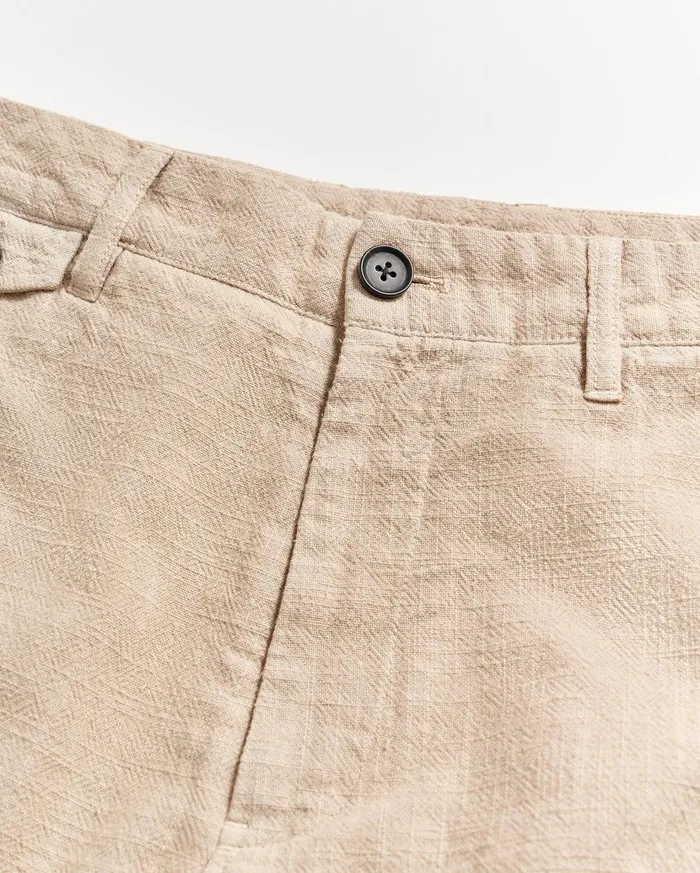 Men Bottoms Billy Reid Slub Cotton Short Khaki