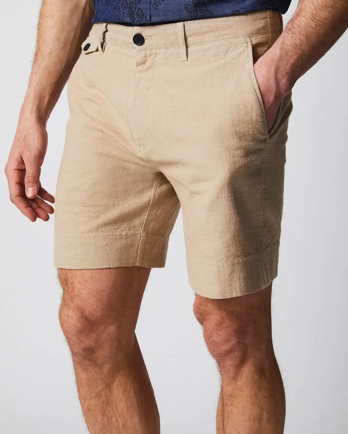 Men Bottoms Billy Reid Slub Cotton Short Khaki