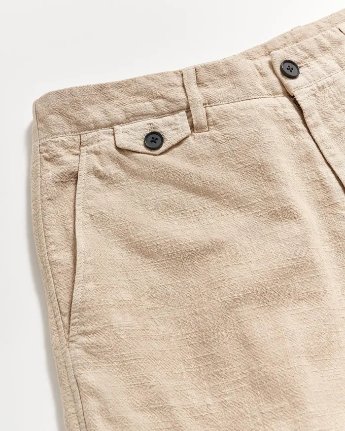 Men Bottoms Billy Reid Slub Cotton Short Khaki