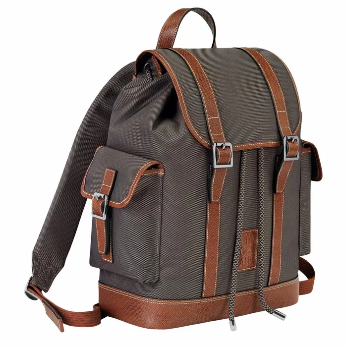 Men Boxford Backpack Brown Longchamp Backpacks