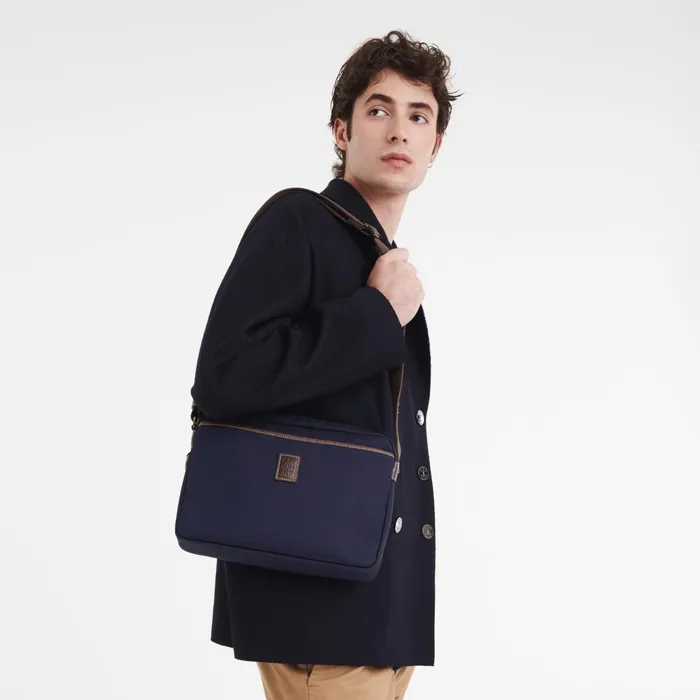 Men Boxford M Camera Bag Blue Longchamp Crossbody Bags