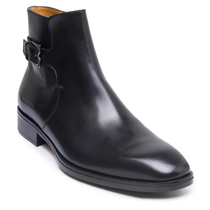 Men Bruno Magli Boots Angiolini Leather Dress Boot 8211 Black