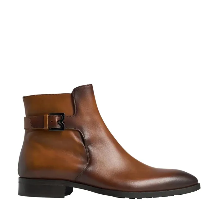 Men Bruno Magli Boots Angiolini Leather Dress Boot 8211 Cognac