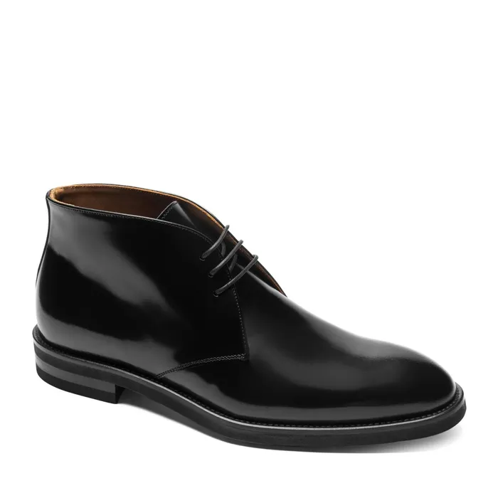 Men Bruno Magli Boots Claudio Leather ChukkaBlack