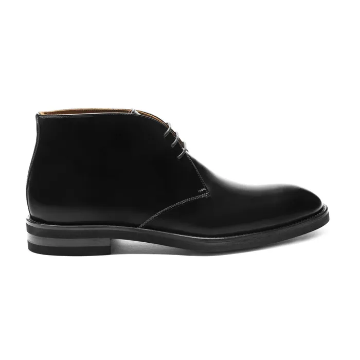 Men Bruno Magli Boots Claudio Leather ChukkaBlack