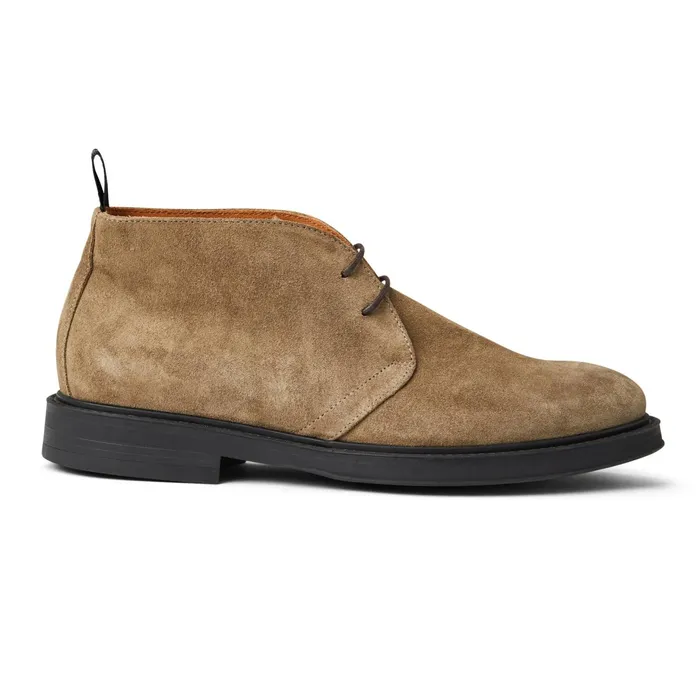 Men Bruno Magli Boots Taddeo Classic Chukka Suede BootTaupe