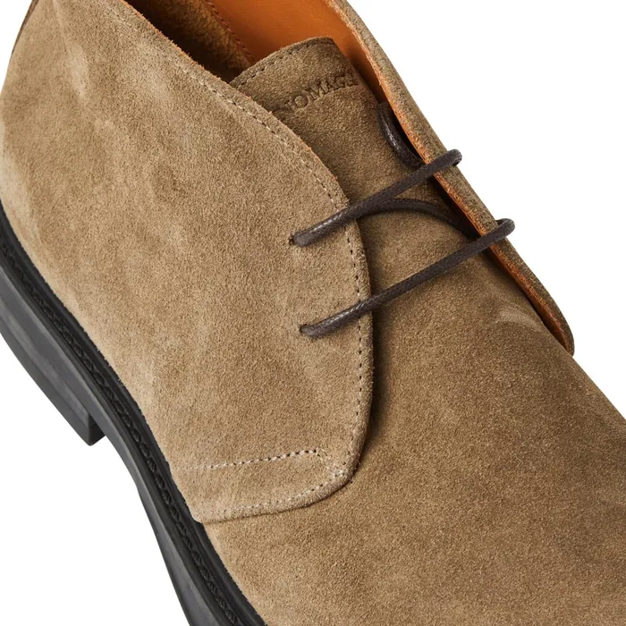 Men Bruno Magli Boots Taddeo Classic Chukka Suede BootTaupe