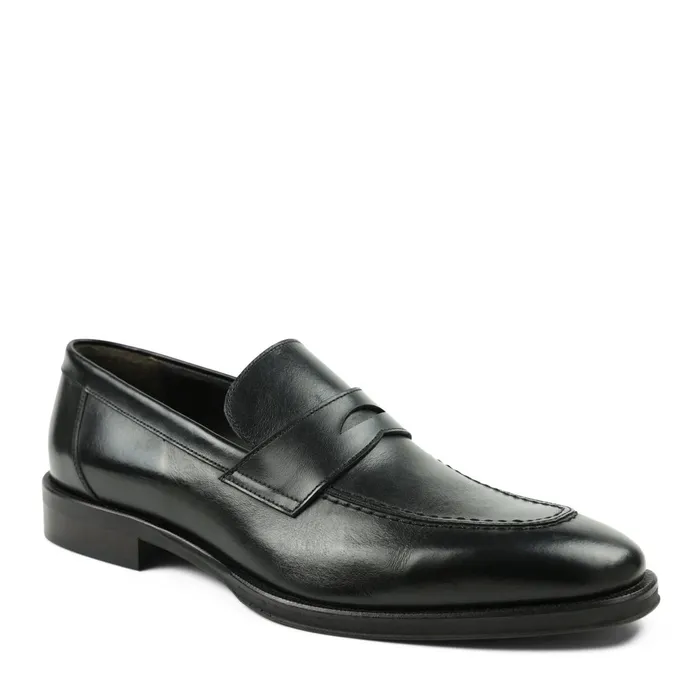 Men Bruno Magli Casual Shoes Nathan Penny Loafer 8211 Black