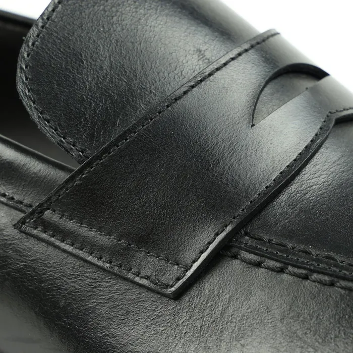 Men Bruno Magli Casual Shoes Nathan Penny Loafer 8211 Black