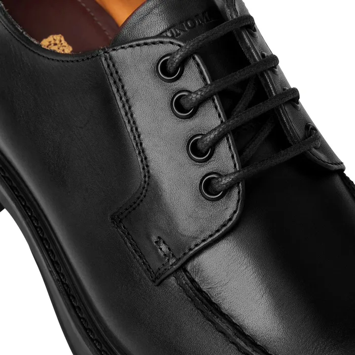 Men Bruno Magli Casual Shoes Tyler Split Toe Leather DerbyBlack