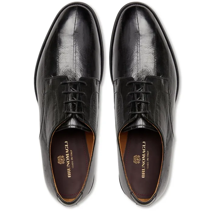 Men Bruno Magli Dress Shoes Asti Traditional Dress DerbyBlack EEL
