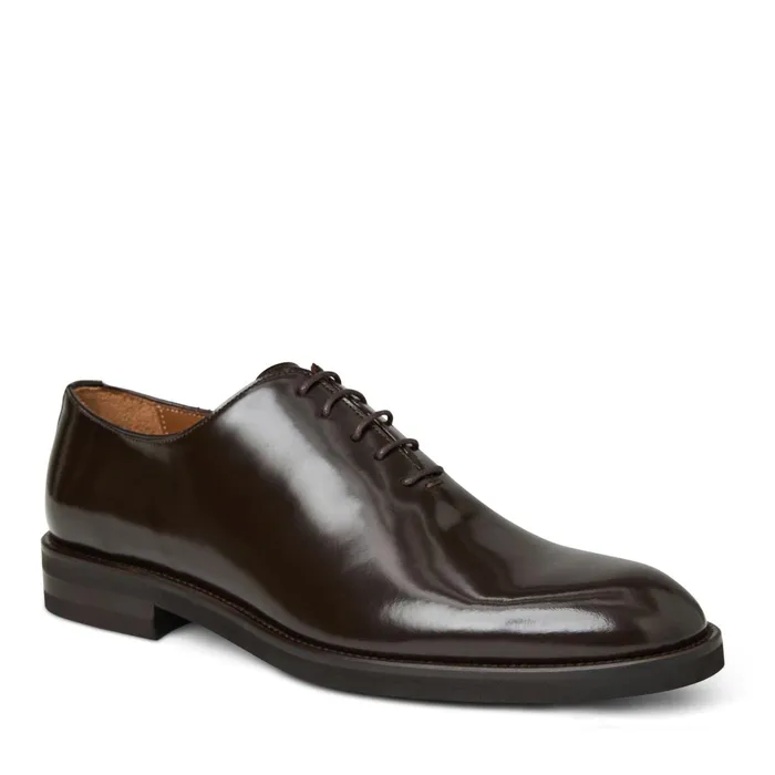 Men Bruno Magli Dress Shoes Claudio Balmoral Leather OxfordBrown