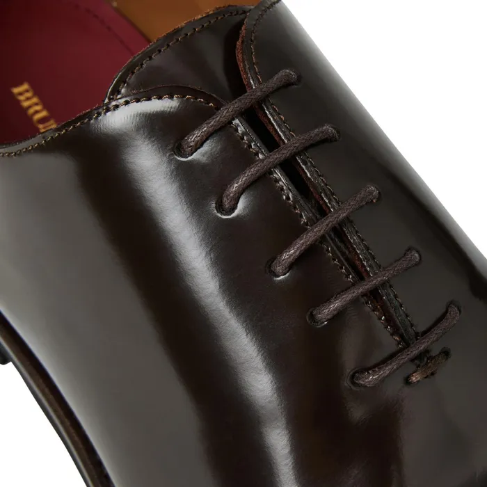 Men Bruno Magli Dress Shoes Claudio Balmoral Leather OxfordBrown