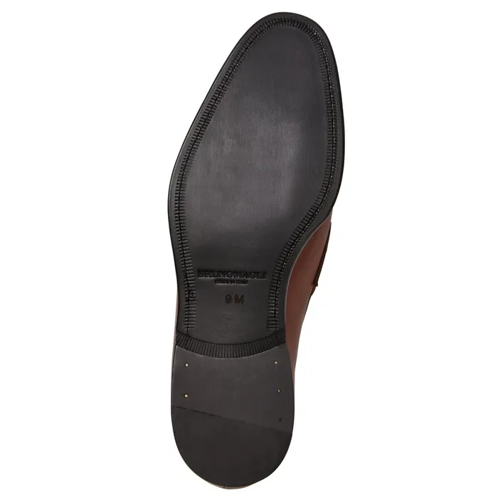 Men Bruno Magli Dress Shoes Maioco Slip On Loafer Cognac Leather
