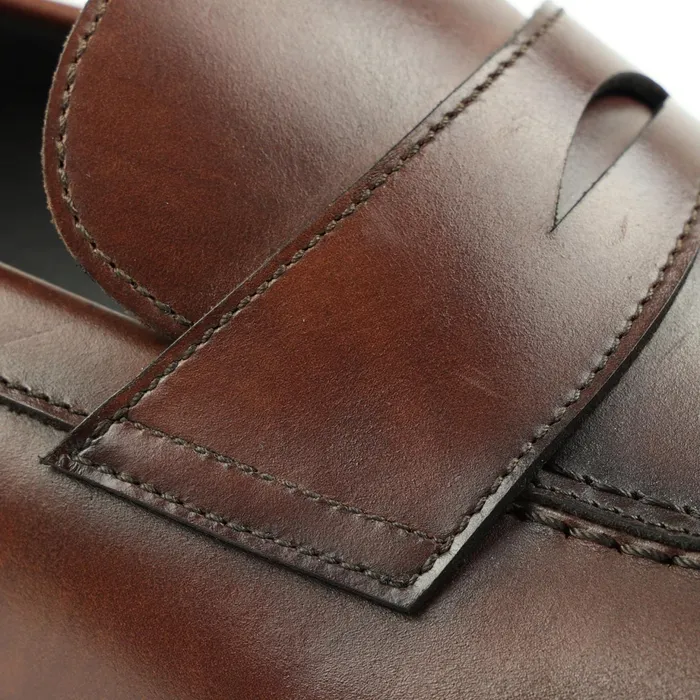 Men Bruno Magli Dress Shoes Nathan Penny Loafer 8211 Rust