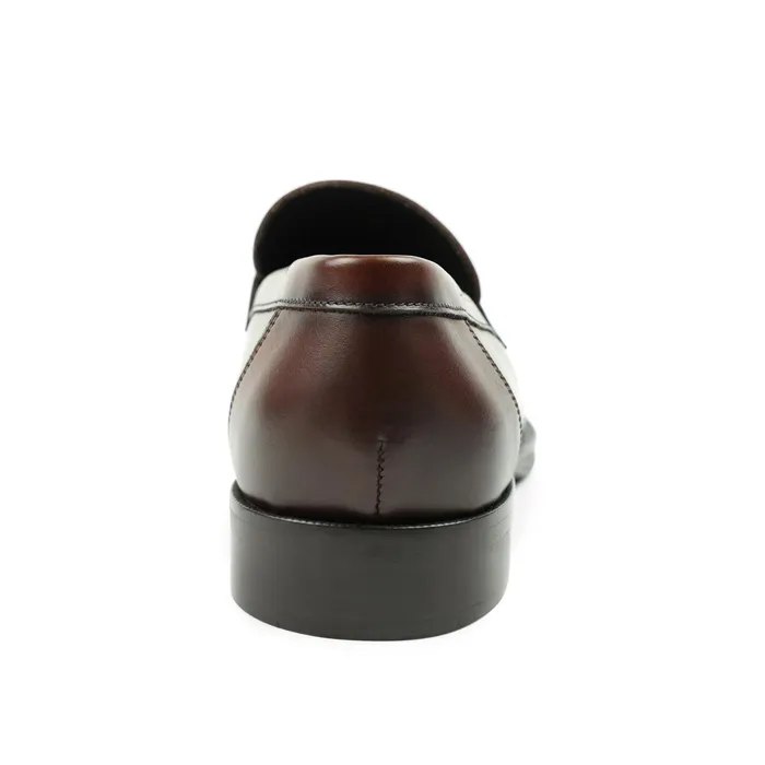 Men Bruno Magli Dress Shoes Nathan Penny Loafer 8211 Rust