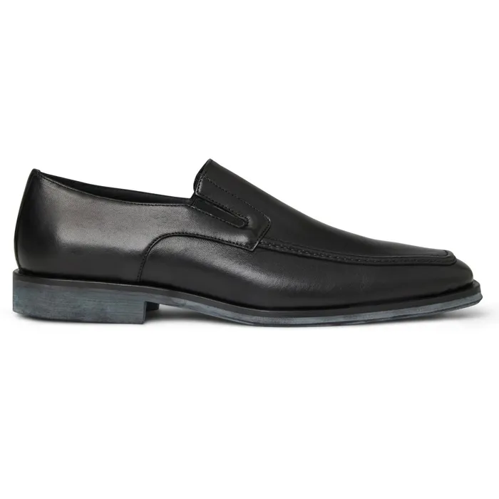 Men Bruno Magli Dress Shoes Raging Leather Slipon 8211 Black Leather