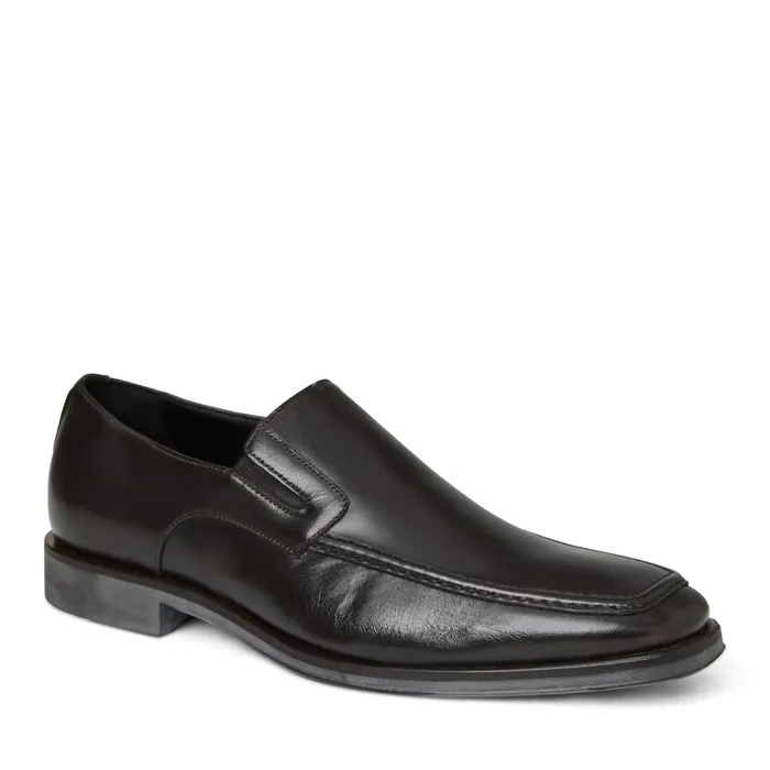 Men Bruno Magli Dress Shoes Raging Leather Slipon 8211 Dark Brown Leather
