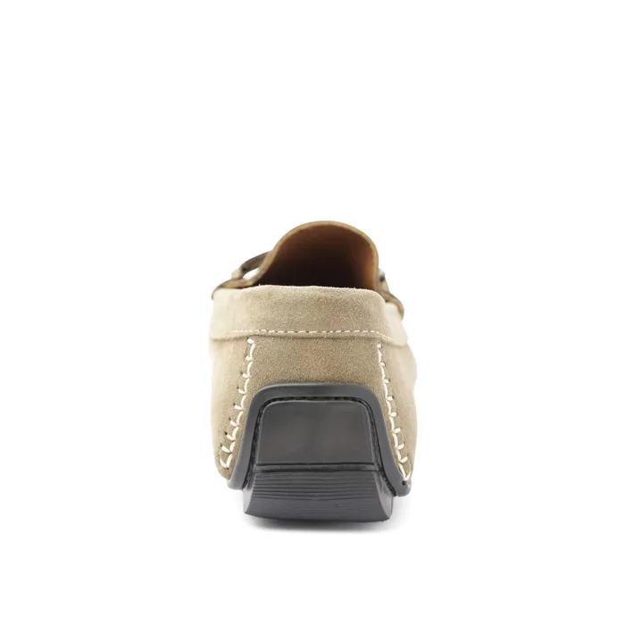 Men Bruno Magli Dress Shoes Xander Suede Driving Moccasin 8211 Taupe