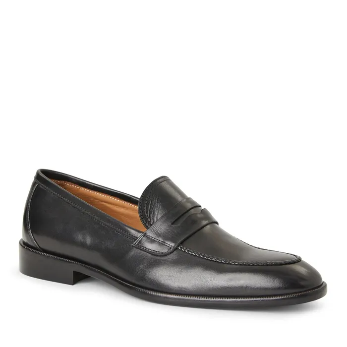 Men Bruno Magli Loafers and Slipons Arden Braided Leather LoaferBlack