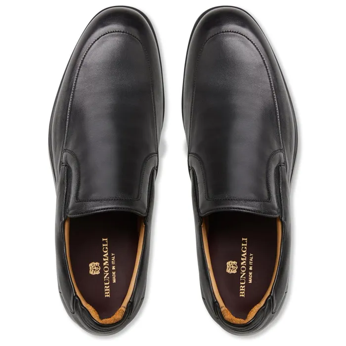 Men Bruno Magli Loafers and Slipons Comodo Hybrid Slip On LoaferBlack