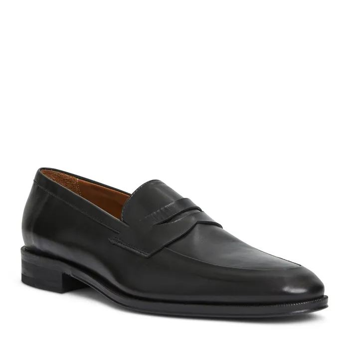 Men Bruno Magli Loafers and Slipons Maioco Slip On Loafer Black Leather