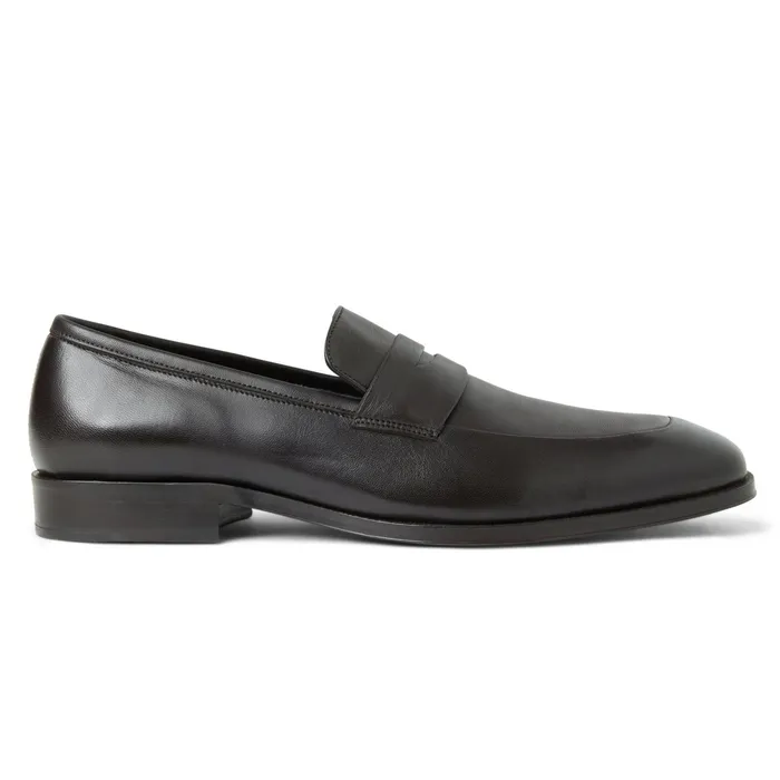 Men Bruno Magli Loafers and Slipons Maioco Slip On Loafer Dark Brown Leather