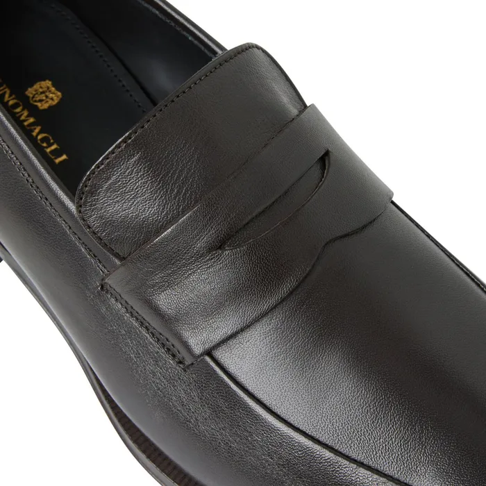 Men Bruno Magli Loafers and Slipons Maioco Slip On Loafer Dark Brown Leather