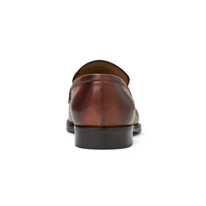 Men Bruno Magli Loafers and Slipons Payton Burnished Penny LoaferCognac
