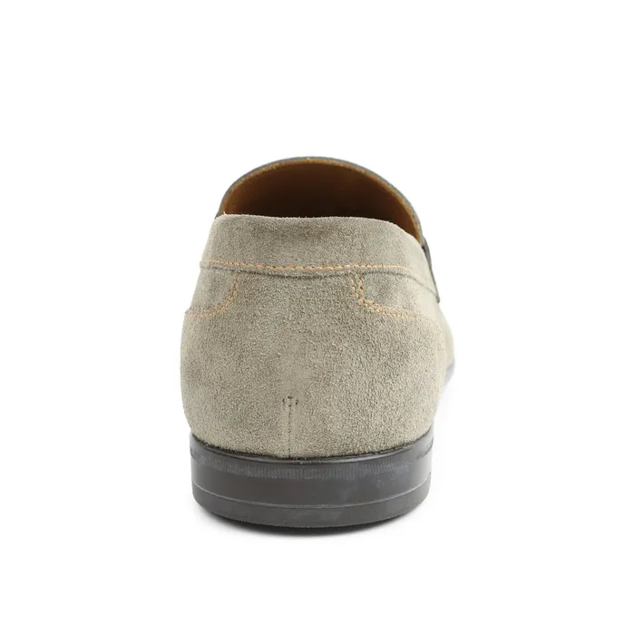 Men Bruno Magli Loafers and Slipons Silas Suede Loafer 8211 Taupe