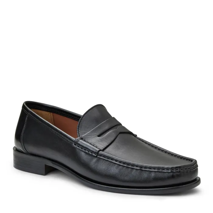 Men Bruno Magli Loafers and Slipons Tonio Slip On Loafer Black Nappa Leather