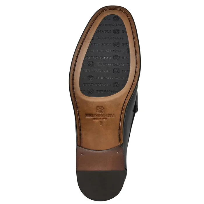 Men Bruno Magli Loafers and Slipons Tonio Slip On Loafer Black Nappa Leather Men Bruno Magli Loafers and Slipons Tonio Slip On Loafer Black Nappa Leather