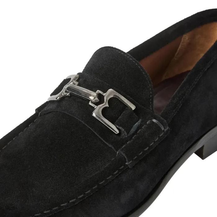 Men Bruno Magli Loafers and Slipons Trieste Classic Suede Loafer Black Suede