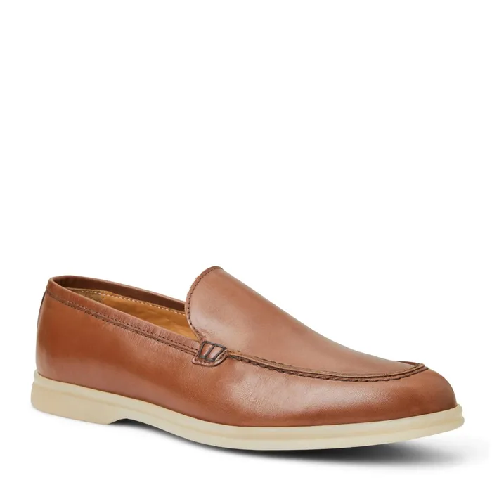 Men Bruno Magli M BY BRUNO MAGLI Primo Casual Slip On Loafer Cognac Leather