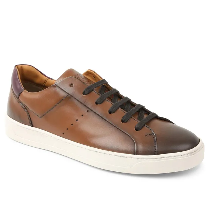 Men Bruno Magli Sneakers Dante LacetoToe Leather Sneaker 8211 Cognac