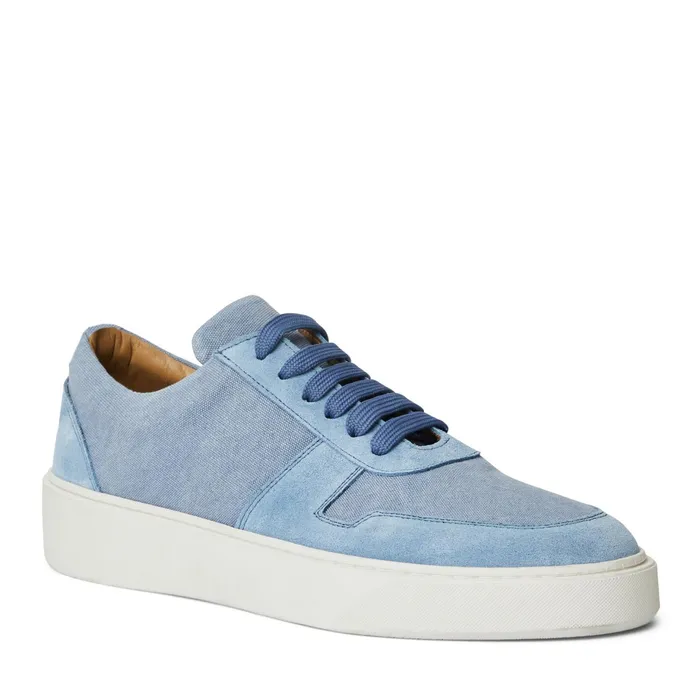 Men Bruno Magli Sneakers Darian Sneaker Light Blue Canvas