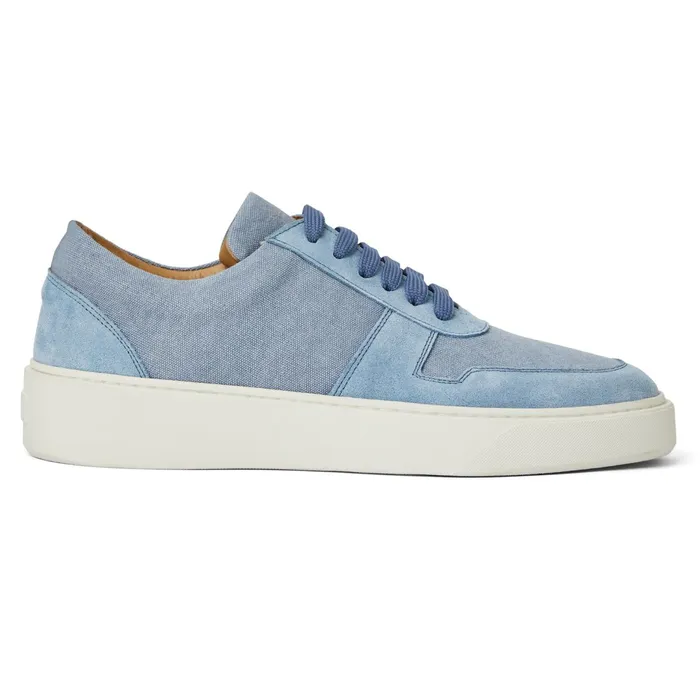 Men Bruno Magli Sneakers Darian Sneaker Light Blue Canvas