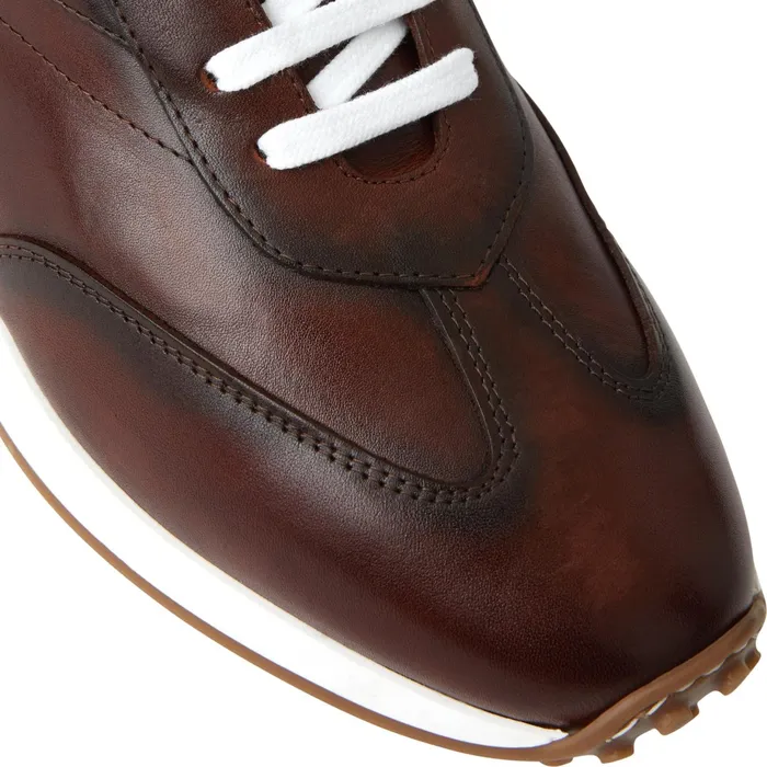 Men Bruno Magli Sneakers Duccio Mid Leather Jogger SneakerRust