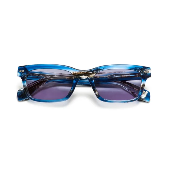 Men Bruno Magli Sunglasses Fellini Sunglasses Blue