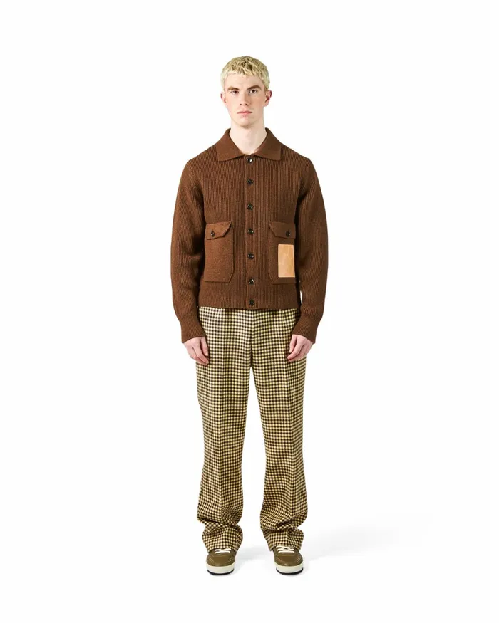 Men Cardigan 8211 Chestnut Philippe Model Paris Knitwear And Sweatshirts