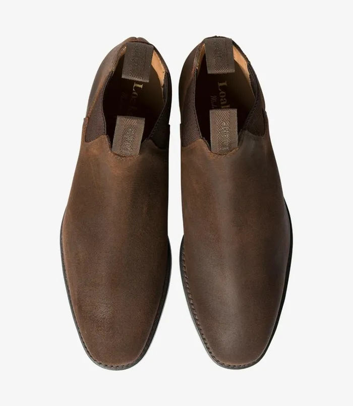 Men Chatsworth Brown Waxed Suede Loake Boots Men Chatsworth Brown Waxed Suede Loake Boots