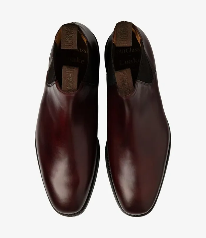 Men Chatsworth Burgundy Loake Boots Men Chatsworth Burgundy Loake Boots