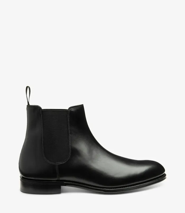 Men Coppergate Carbon Black Loake Boots