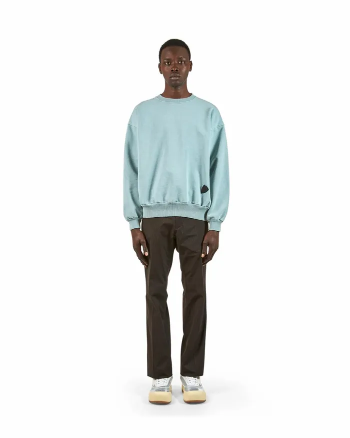 Men Crew Neck 8211 Blue Paris Philippe Model Paris Knitwear And Sweatshirts
