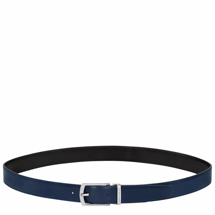 Men Delta Box Men039s Belt BlackNavy Longchamp Belts