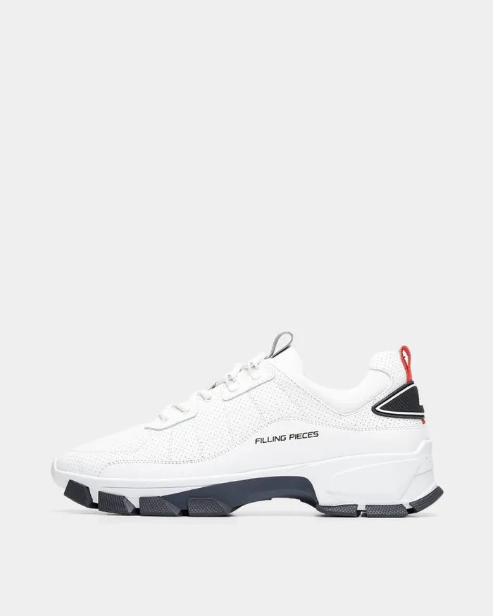 Men Filling Pieces Sneakers Lux Radar Kite All White
