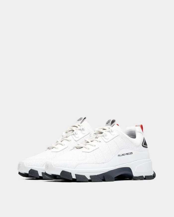 Men Filling Pieces Sneakers Lux Radar Kite All White