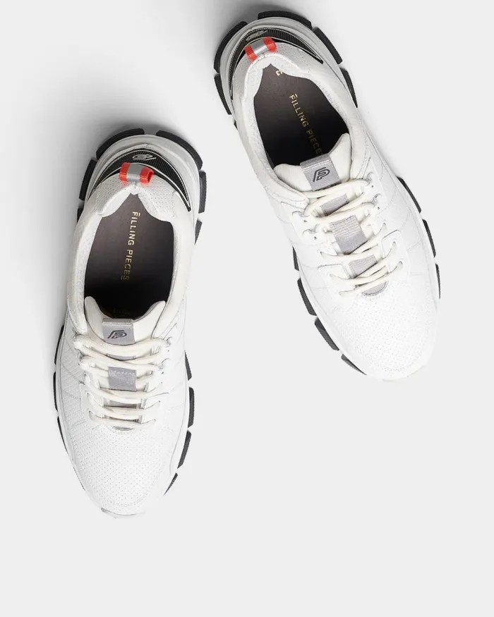 Men Filling Pieces Sneakers Lux Radar Kite All White